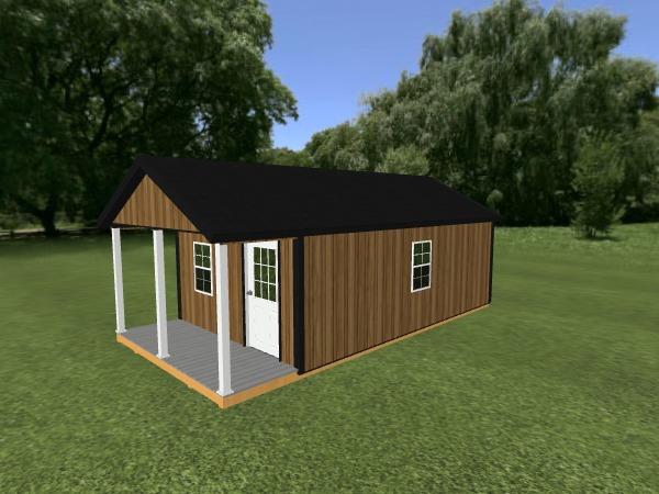 Lofted Cabin: 12' x 24'